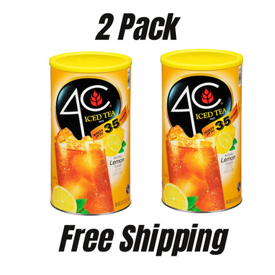 4C Lemon Iced Tea Mix, 82.6oz (2 pack) Free Shipping