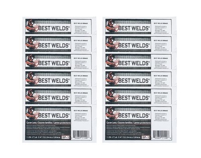 Best Welds Cover Lens for Welding Hoods   2'' X 4 1/4'' 2 x 4.25 inch, Clear