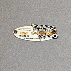 VINTAGE 1961 NHRA NATIONAL RACING PORCELAIN SIGN CAR GAS TRUCK OIL MOTORCYCLE