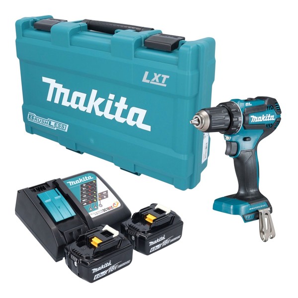 Makita DDF 485 RGK Akku Bohrschrauber 18 V 50 Nm Brushless + LadegeräT-image