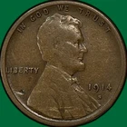 1914-S Lincoln Wheat Cent Fine F Coin #39593