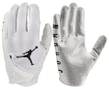 Jordan Adult Jet 7.0 Football Gloves White LARGE