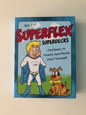 Superflex Super Decks Card Games Social Thinking Ages 8-11 Missing 3 cards VGood