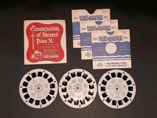 Vintage View Master Canonization Of Blessed Pope Pius X, 3 Reels 1954