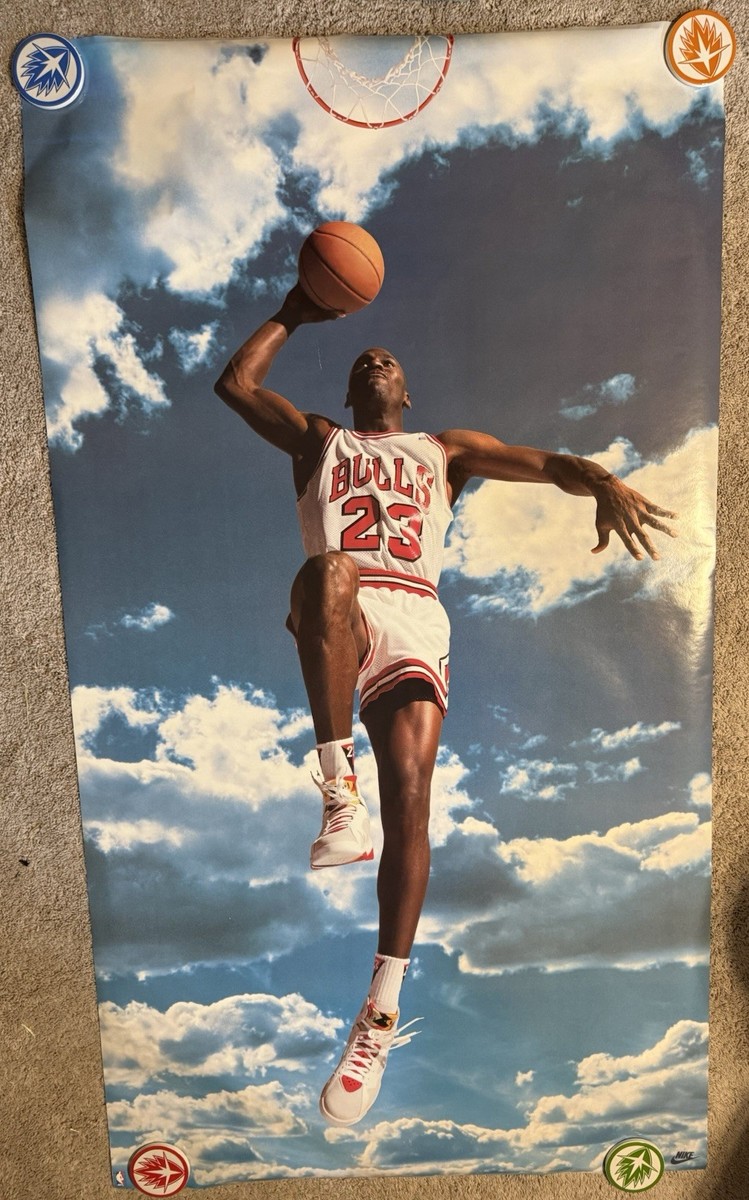RARE! Michael Jordan AIR/SKY Life Size Poster 72X40 VINTAGE