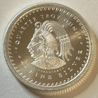 1/4 oz SILVER Round .999 Fine GOLDEN STATE MINT Bullion AZTEC CALENDAR - 011