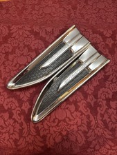 2010-2019 Ford Taurus Left Right Rh Lh Fender Chrome Emblem Trim Vent Oem Set