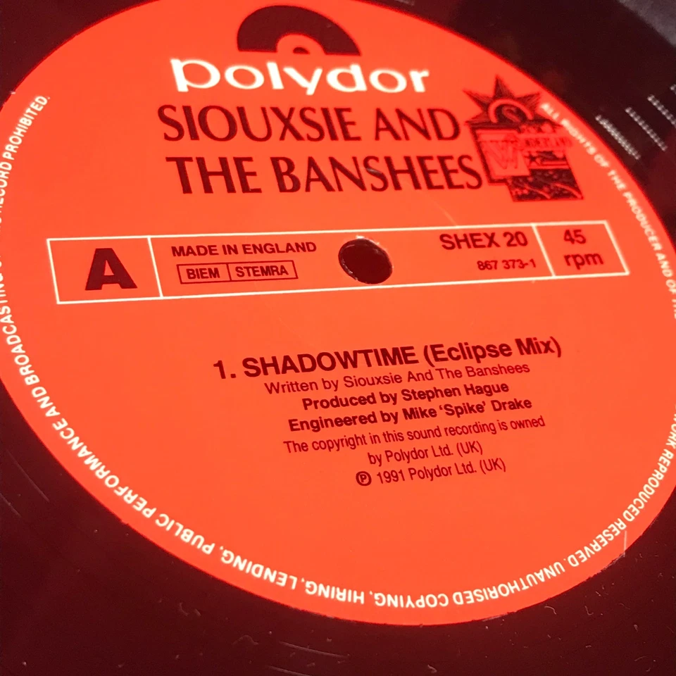 SIOUXSIE & THE BANSHEES Shadowtime 1991 UK 3-track 12" vinyl single record - Image 3 of 4