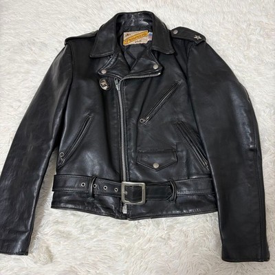 Schott Steerhide Leather Jacket 613 Perfecto One Star Quilting Size 36 Used JP