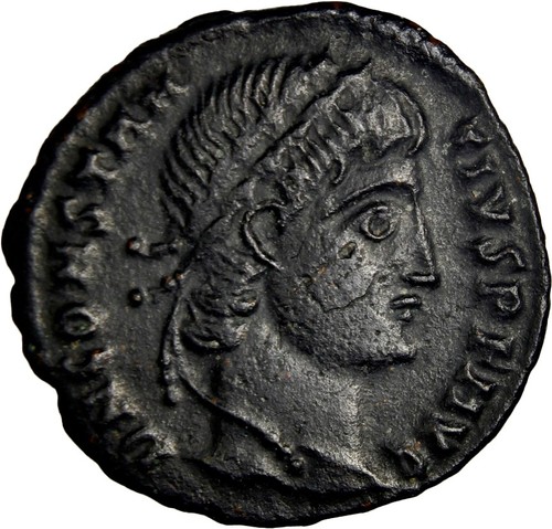 RARE Unlisted Constantius II Caesar - DIADEMED Portrait - Cyzicus SMKB - RIC 84