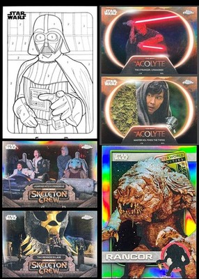 2025 Topps Chrome Star Wars   YOU PICK   Complete Your INSERT Sets! *READ*