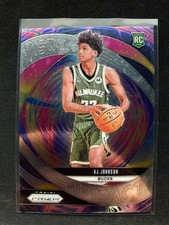 AJ Johnson 2024-25 Panini Prizm #11 Instant Impact Milwaukee Bucks