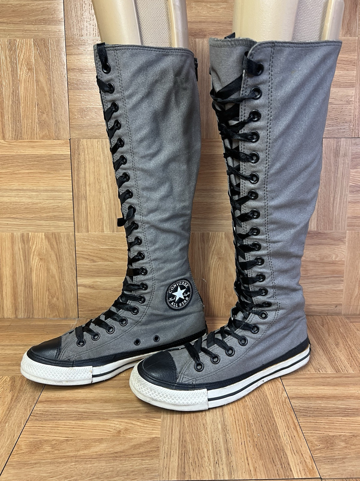 RARE🔥 6.5 - Converse Chuck Taylor All Star XXHI Hi Boot Black Tall Canvas Boot image 5