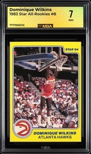 1983 Star All-Rookies: #  8 Dominique Wilkins MBA 7 NM