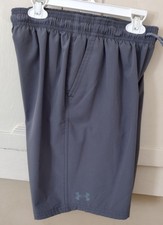 Under Armour Boys Youth Large Gray Drawstring Shorts