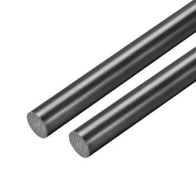 2Stk.GFK  Rundstab 14mm Dmr 50cm Länge Schwarz Engineering Rundstab