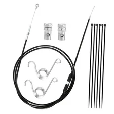 75in Go Kart Throttle Cable Kit, Brake with Spring Cable End Stop and Zip Ties 
