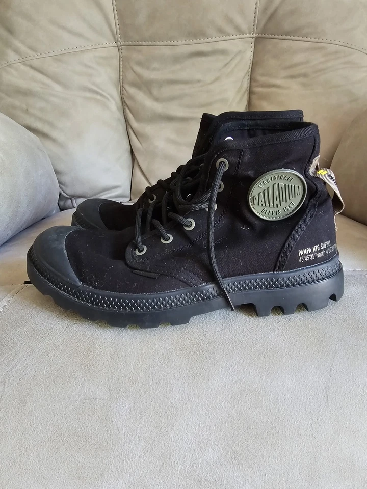 Palladium Black High-Top Boots Size M 6.5 W 7.5 - 8 - Image 4 of 4