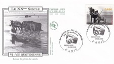 FRANCE 2002 FDC LE SIECLE AU FIL DU TIMBRE YT 3519