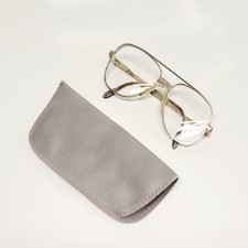 Anthony Martin Skipper -Silver Tone 54-20 Aviator Glasses Vintage Metal Frames