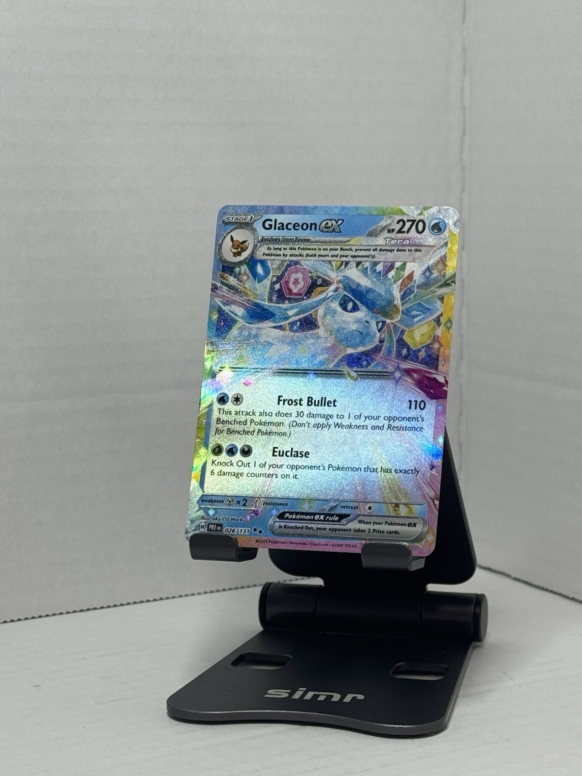 Glaceon Ex - 026/131 - SV: Prismatic Evolutions (PRE) NM Pokemon Card