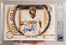 GEORGE VALERA AUTOGRAPH AUTO SIGNED 2020 BOWMAN TOP 100 GARY VEE JUMBO 5x7 #/10