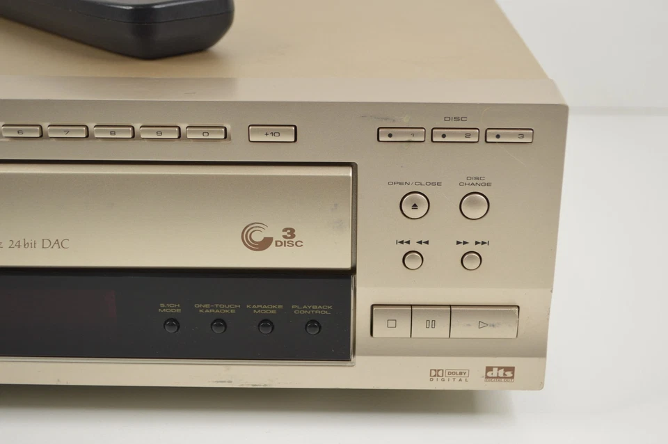 Pioneer DV-K302CD Multi-Disc Changer PAL/NTSC VCD DVD Karaoke Gold WORKS! - Image 4 of 4