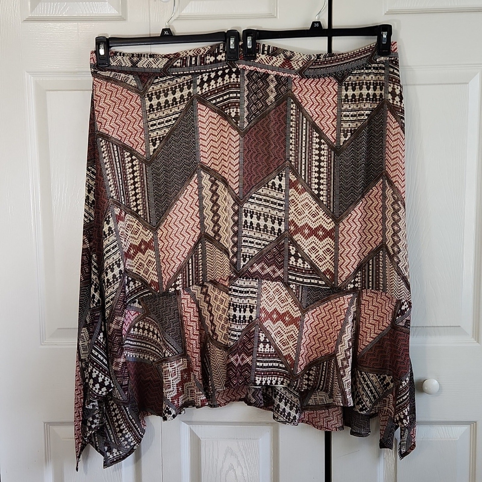 Catherines Multi-Colored Patchwork Skirt Size 4X … - image 1