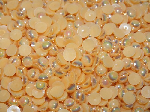 CandyCabsUK AB Iridescent Faux Pearl Pastel Colours FlatBack Cabochon All sizes - Picture 13 of 37