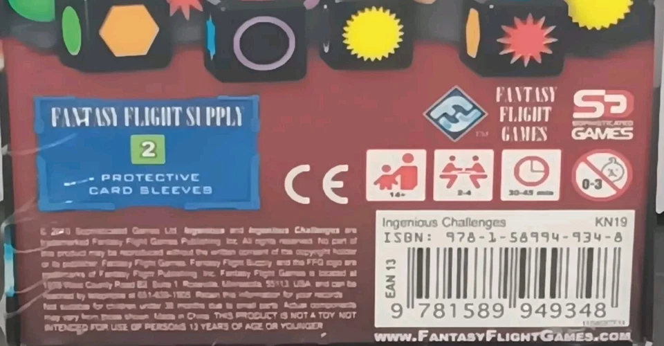 Ingenious Challenges Game Fantasy Flight Games Brand New Sealed  - Image 4 of 4