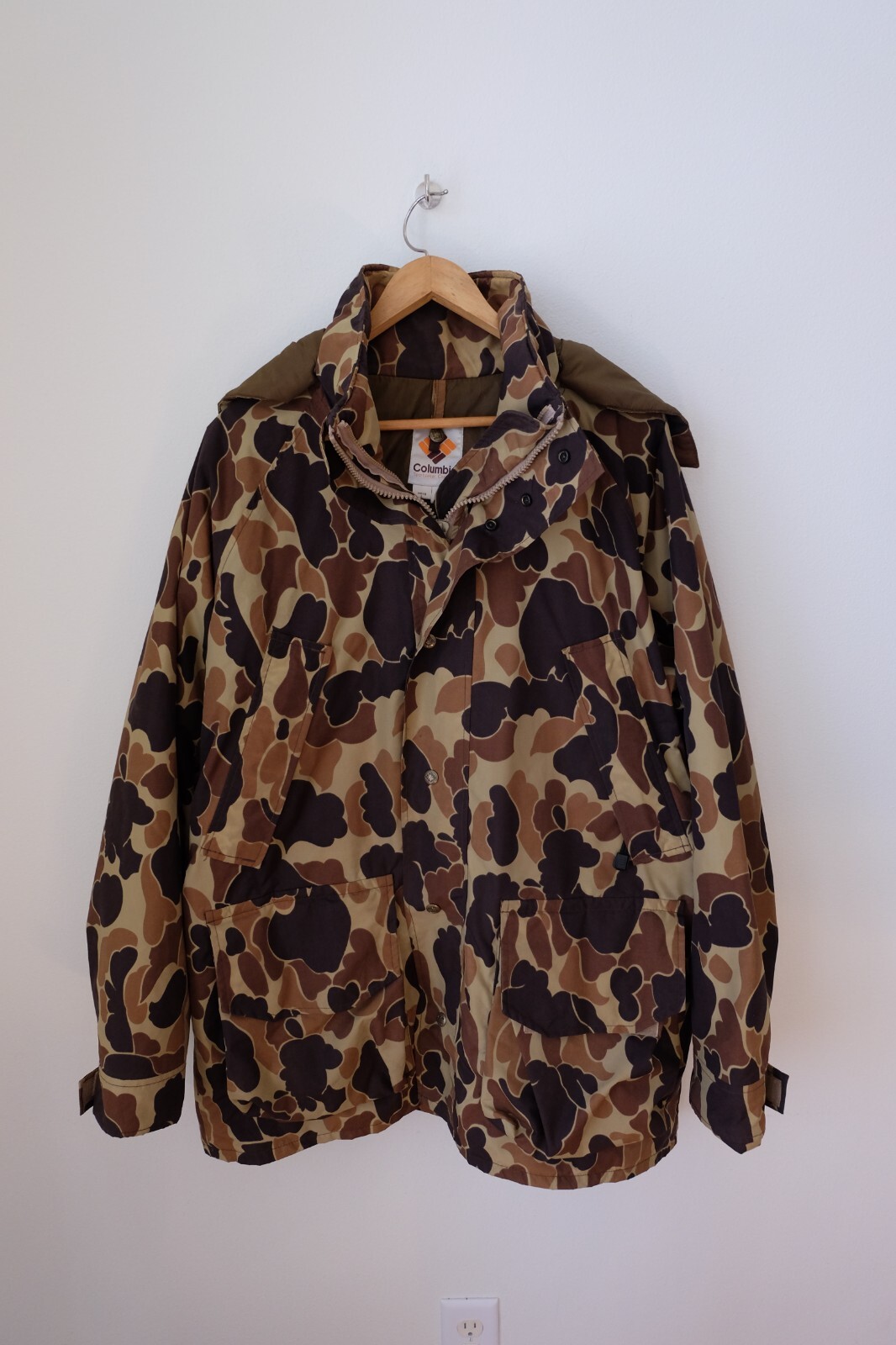 VINTAGE Columbia Duck Camo Hunt Jacket Coat Delta Mar… Gem