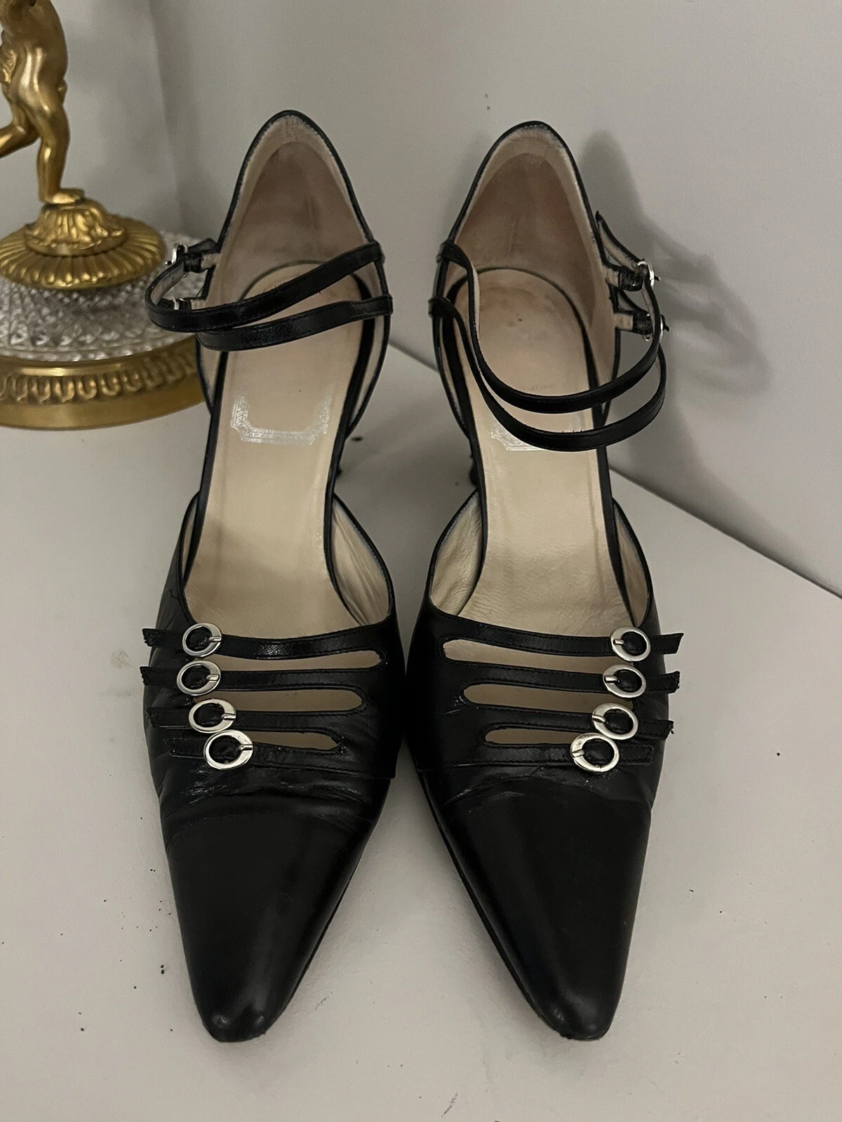 Chaussures Escarpins Noirs Dior FR 37,5 EU/IT 36,5  UK 4,5 US 6   Talon 7,5cm