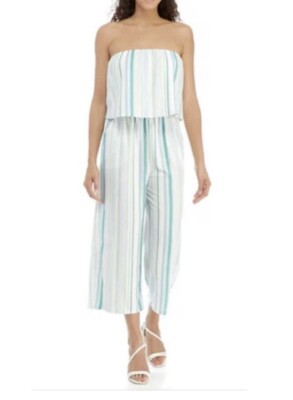 NWT BeBop Romper Jumpsuit Women's /Junior s Size L Multicolor Strapless