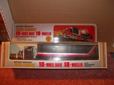 1982 Soma Battery Operated Super Climber Semi Tractor Truck W/ Trailer 1/50 Nip