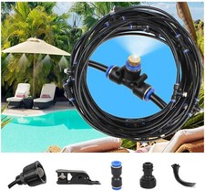 20Ft Misting Cooling System Patio Garden Mister Nozzle Irrigation Water Outdoor