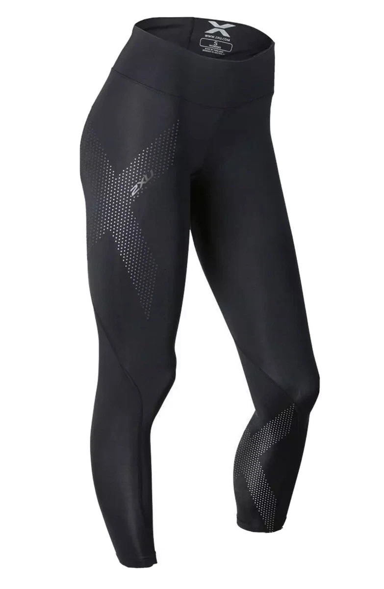 2XU Mid Rise Crossfit Compression Gym Tight WA2864B Womens Small Fast Ship