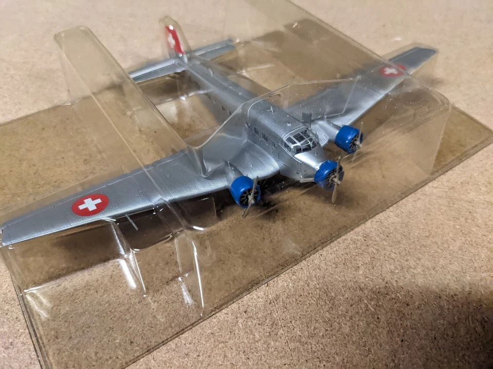 junkers JU 52/3m suisse herpa 1/160 sans boite mais neuf . - Photo 3/4