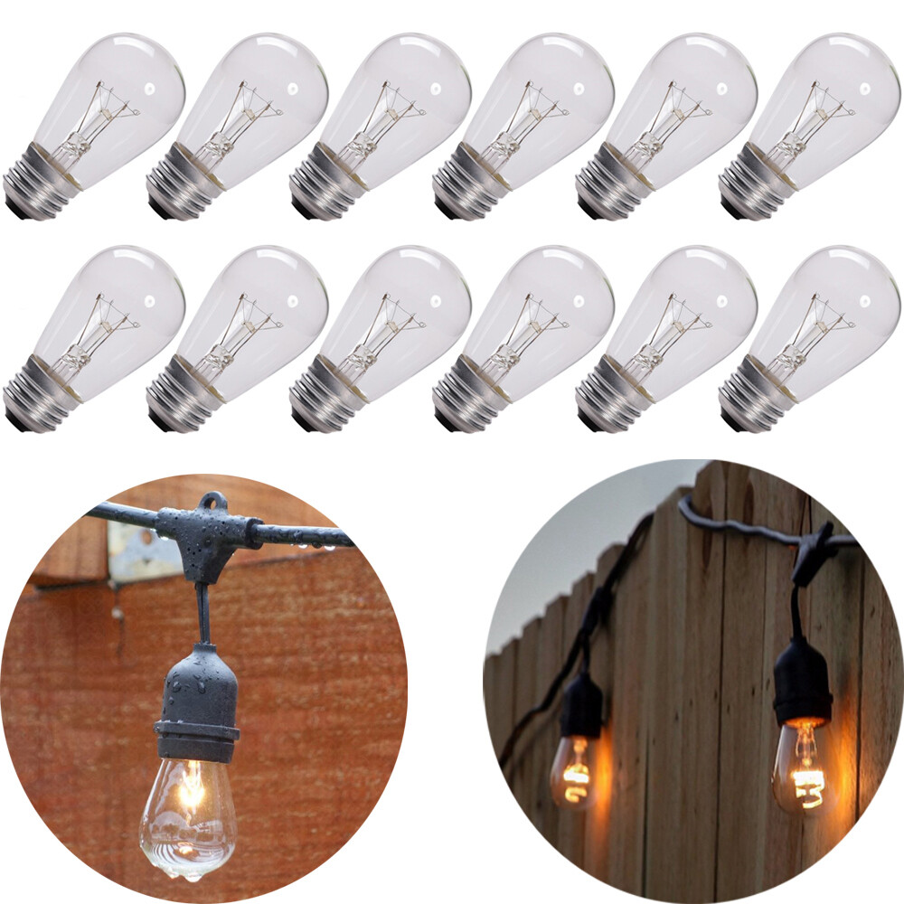 12-36 Pcs E27 Screw S14 11W Dimmable Filament 2300K Light Bulbs