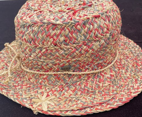 Scala Sun Hat Tri-Color Raffia 3 Inch Brim YY463 - Picture 7 of 8