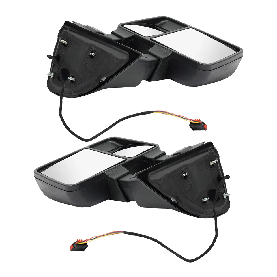 Tow Mirror Telescoping Heated Smoked Signal Pair for Ford 2008-16 - Imagem 4 de 4