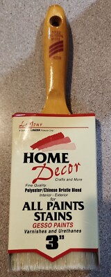 Le Jour Home Decor Brush Paint Stn Polyester 3'' No. 1822,  Linzer/American Brush
