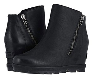 sorel joan of arctic wedge black
