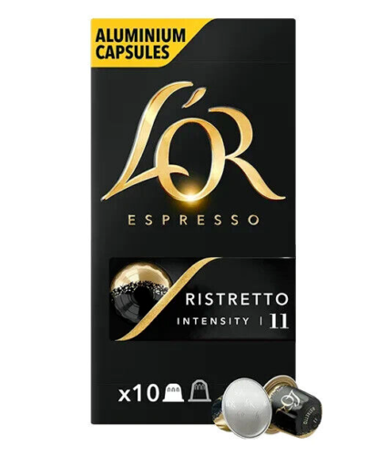 100 Capsules machine café Espresso L'Or Ristretto 10 paquets de 10 - Photo 1/4
