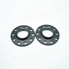 BLACK BIMECC ALLOY WHEEL SPACERS 10MM 5X120 72.6MM CB PAIR BMW FITMENT