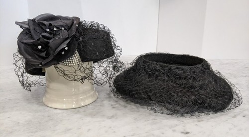 Custom Hats Rhinestones Netting Rose 