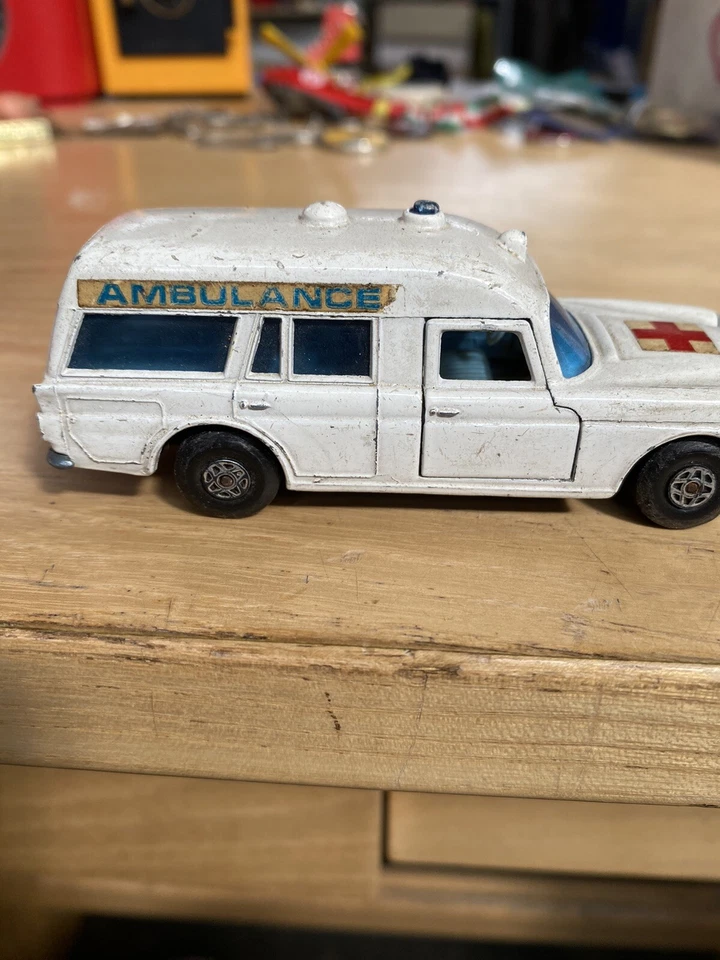 Matchbox Speedkings.Ambulance. K26.Mercédés Benz Binz de 1968 BE - Immagine 4 di 4