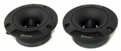 2 x Timpano TPT-ST2 4'' Super Loud Tweeters Black Titanium Bullet 240 Watts NEW!