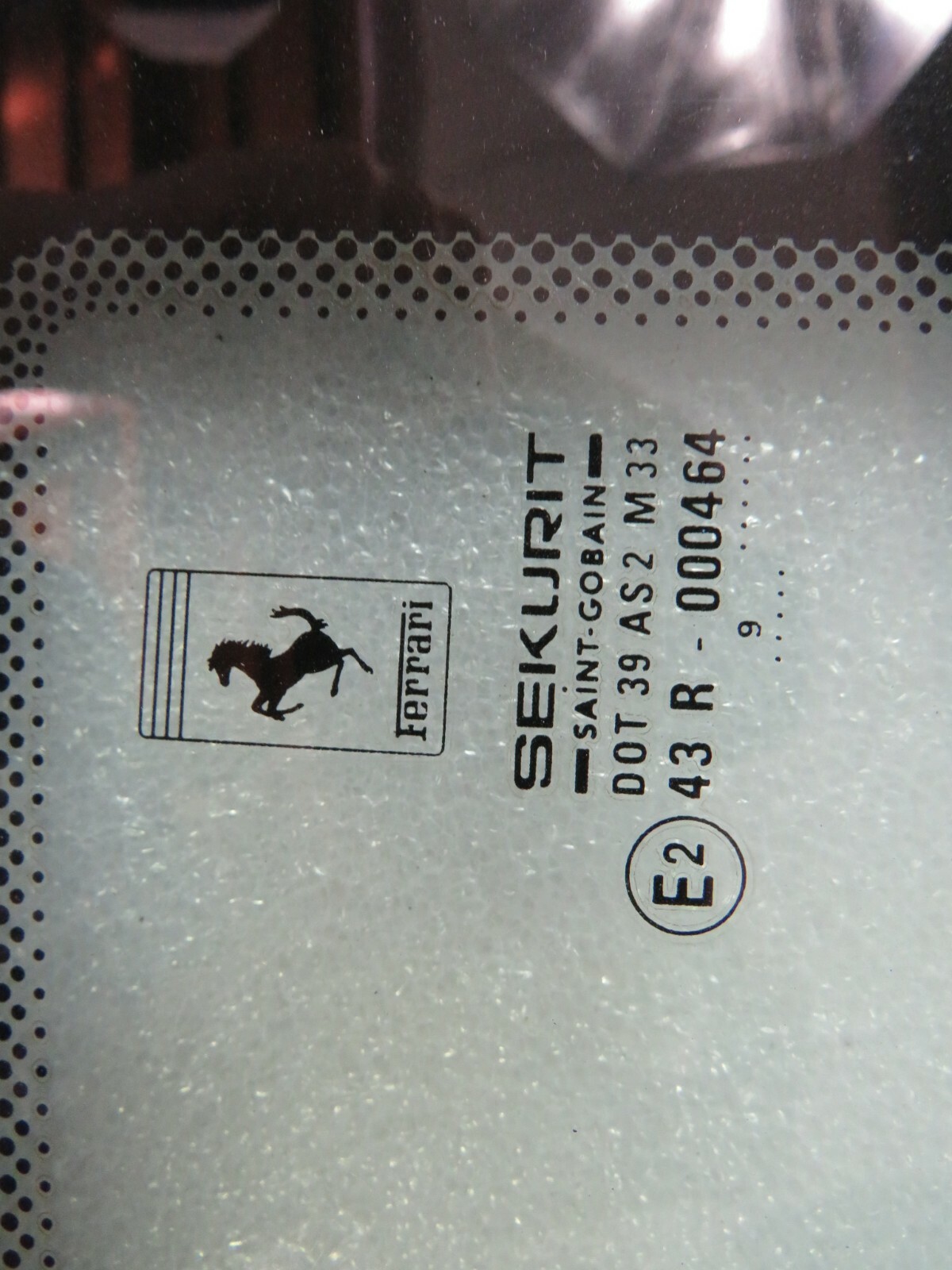 Ferrari 360, RH, Right Quarter Glass Coupe, Dmg, Used, P/N 64018900