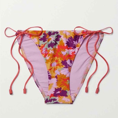 Zimmermann Violet Knotted Bikini Bottom Sz
