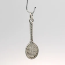 Vintage Sterling Silver Tennis Racket Charm